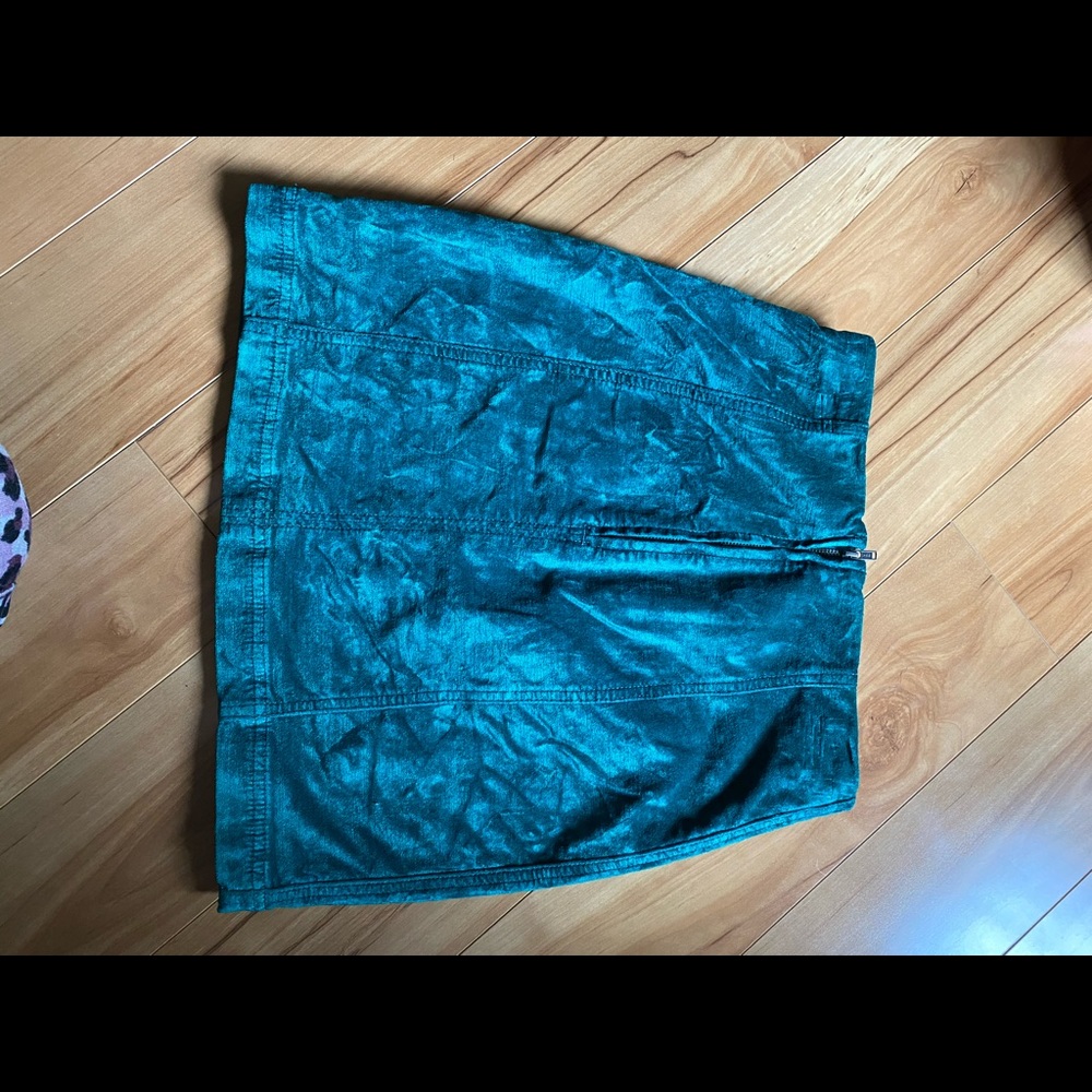 Free people crushed velvet femme skirt